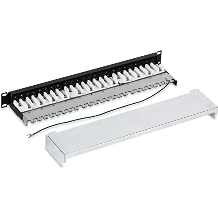 TRENDnet 24-Port Cat6A geschirmtes 1U Patch Panel, 1000BASE-T-10GBASE-T unterstützt, Kompatibel mit cat5e, cat6, cat6a, 110 or Krone Werkzeug, TC-P24C6AS - Preisvergleich – Bild 4