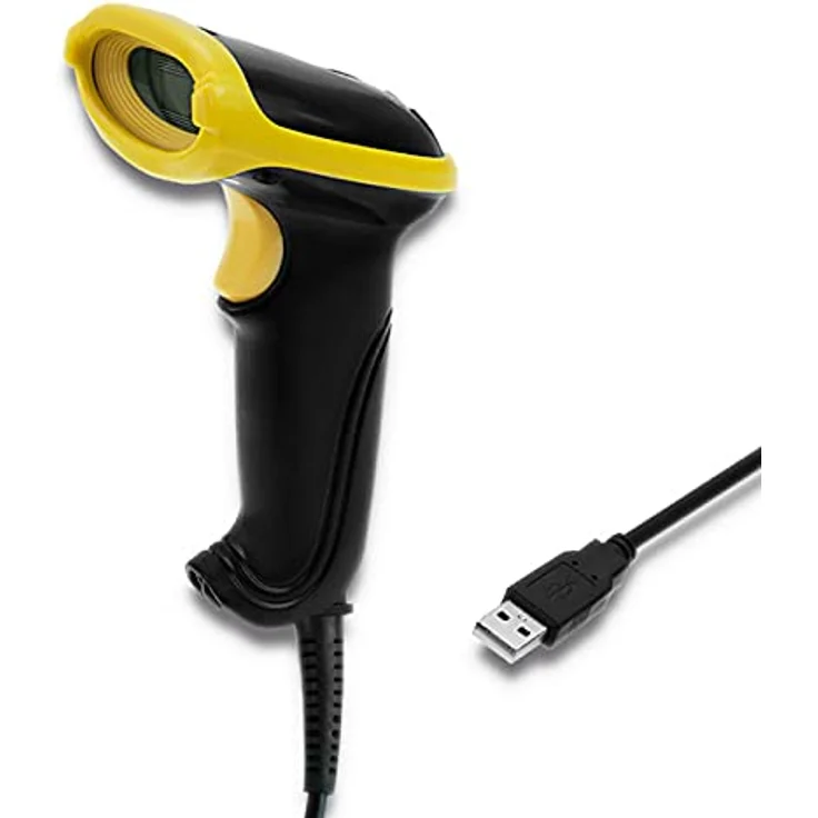 Qoltec Laser Scanner 1D | 2D | USB | Black, Barcode-Scanner – Bild 1