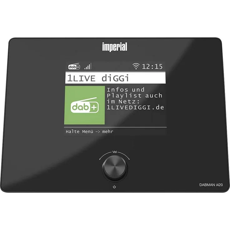 Imperial DABMAN i420BK, Internet Tischradio mit DAB+, UKW und Zugang zu globalen Sendern, schwarz