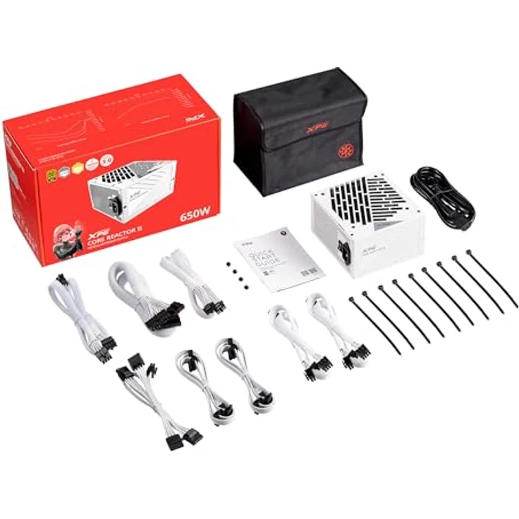 XPG CorereactorII850G-BKCUS PC-Stromversorgung, 850 W, Core Reactor II 80 Plus, Gold, ATX, Modular, luftgekühlt – Bild 3