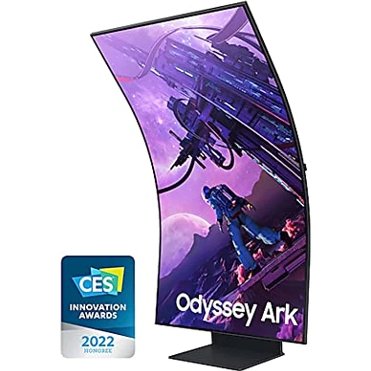 Samsung Odyssey Ark Curved Gaming Monitor S55BG970NU, 55 Zoll, Mini-LED VA-Panel, 4K UHD-Auflösung, AMD FreeSync Premium Pro, 1 ms Reaktionszeit, Bildwiederholrate 165 Hz, Schwarz – Bild 4