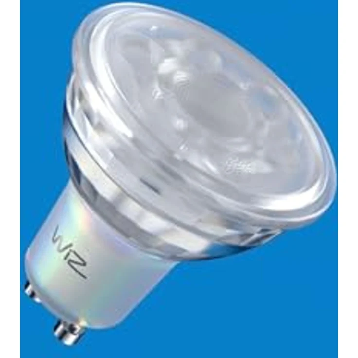 WiZ GU10 smarte LED Lampe im Glasdesign - 50W GU10 Ersatz, 2er-Pack, 16 Mio. Farben + Weißschattierungen, WLAN/Bluetooth, Sprach- / App-Steuerung, funktioniert mit Google Home, Alexa und HomeKit – Bild 2