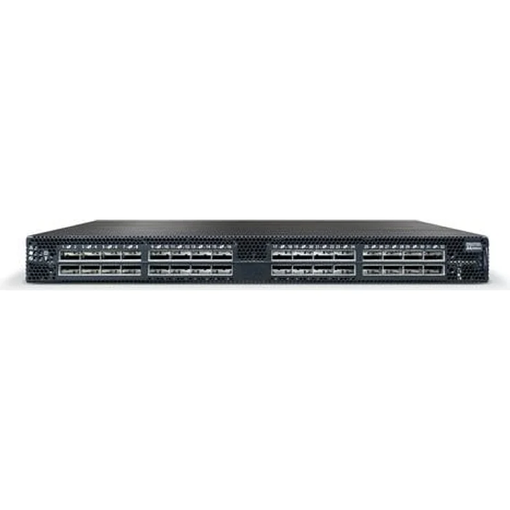 Mellanox Spectrum-2 MSN3700C (32 Ports) Netzwerk Switch, Schwarz, Silber, 100 Gigabit QSFP28, Luftstrom von hinten nach vorne, L3, managed