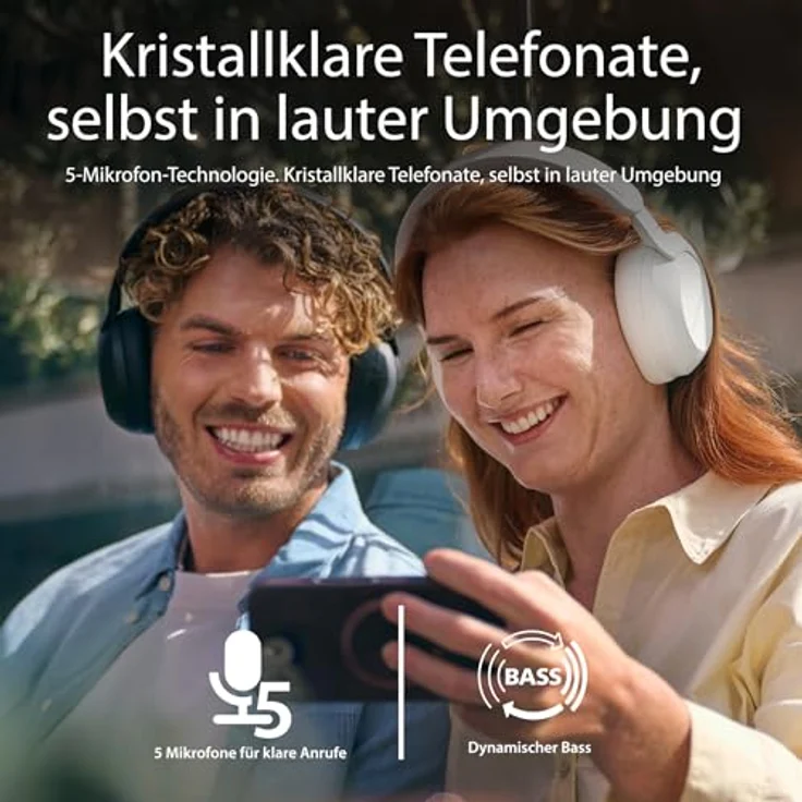 Philips TAH8000EBK/00, kabellose ohraufliegende Bluetooth-Kopfhörer mit Geräuschunterdrückung, 70 Stunden Wiedergabezeit, Sprachassistent kompatibel, schwarz – Bild 6