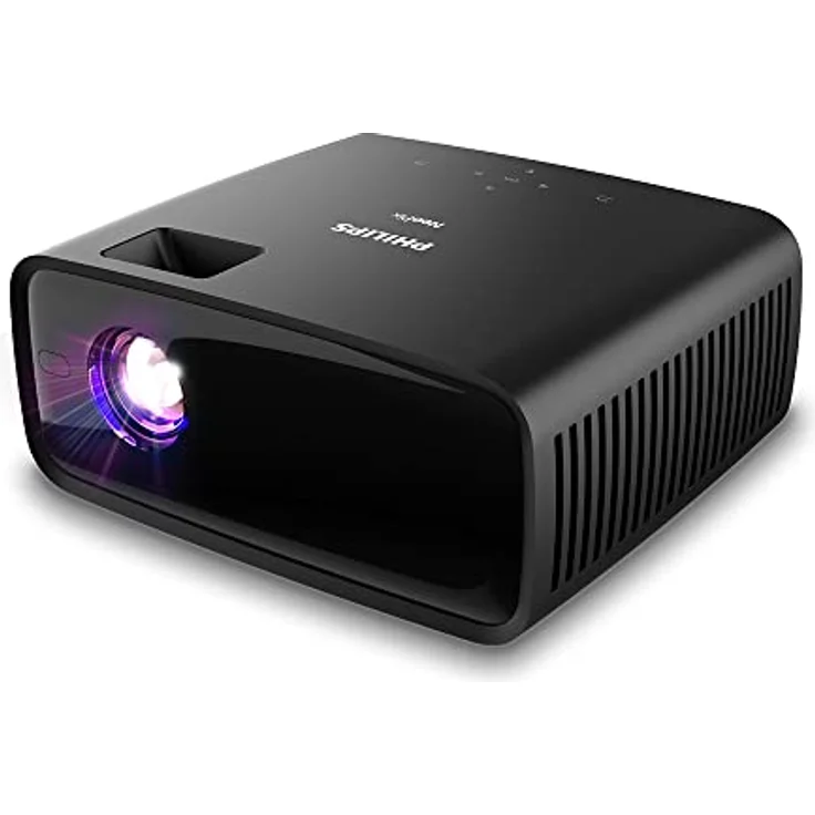 Philips NeoPix 122 Mini Beamer: True HD 720p, WiFi Dual Band Screen Mirroring, Integriertes Audio 2.1 System – Bild 1