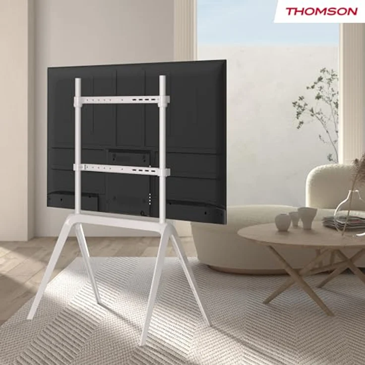 Thomson S604, Indoor-TV-Ständer aus Metall für 65-86 Zoll Fernseher, VESA-kompatibel, max. 60 kg, mattierte Oberfläche – Bild 10