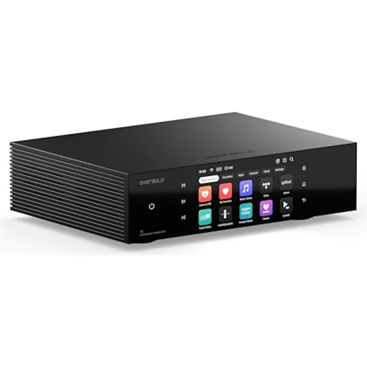 Eversolo T8 Music Streamer Transport mit Fernbedienung, Duale Femtosekunden-Taktgeber, vollständig elektrisch isolierter Ausgang, Unterstützung für Tidal und Qobuz, Aluminium-Gehäuse, Wi-Fi 6 – Bild 1