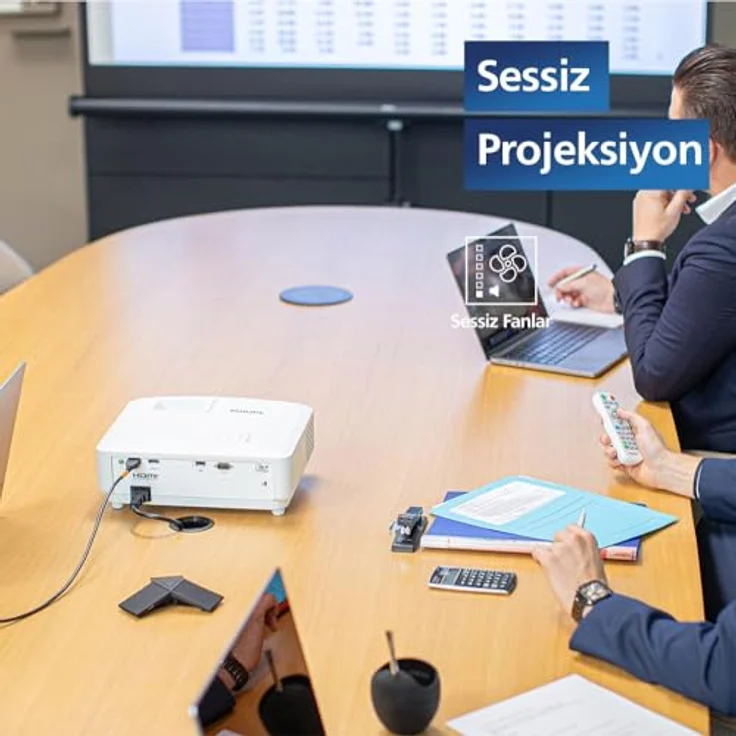 Philips ProPix 850, Full HD Videoprojektor mit 4000 ANSI-Lumen, Beamer, Weiss, SBTi-zertifiziert – Bild 5