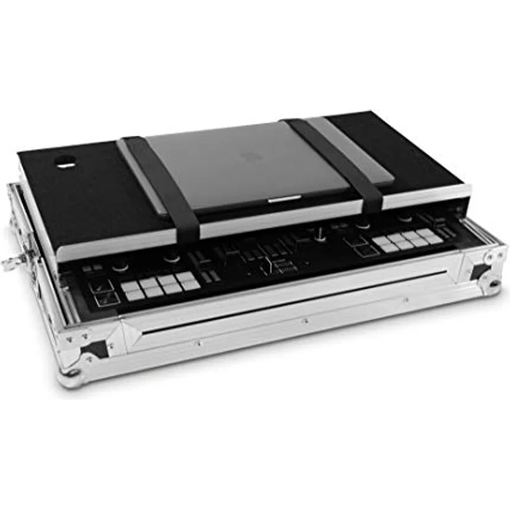 Native Instruments Traktor Kontrol S4/S5 MK3 Flightcase, Weiß - DJ-Case mit branchenüblicher Höhe und Logo-Print – Bild 4