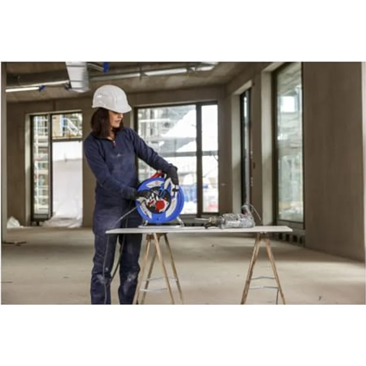 Brennenstuhl Garant CEE IP44 Kabeltrommel 30 m Schwarz, 16 A 5-polig, robust und spritzwassergeschützt, mit Trommelbremse und innovativem Tragegriff – Bild 5