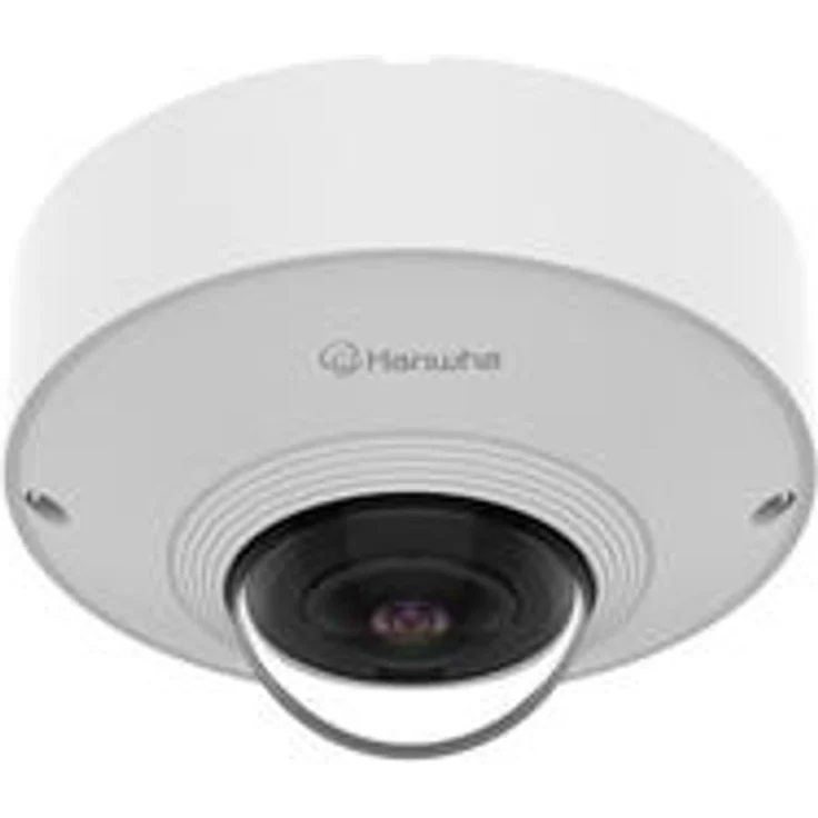 Hanwha QNF-C9010V, IP-Sicherheitskamera, 12 MP, 185° Weitwinkel, Kabelgebunden, Dome, Weiß, Innen & Außen