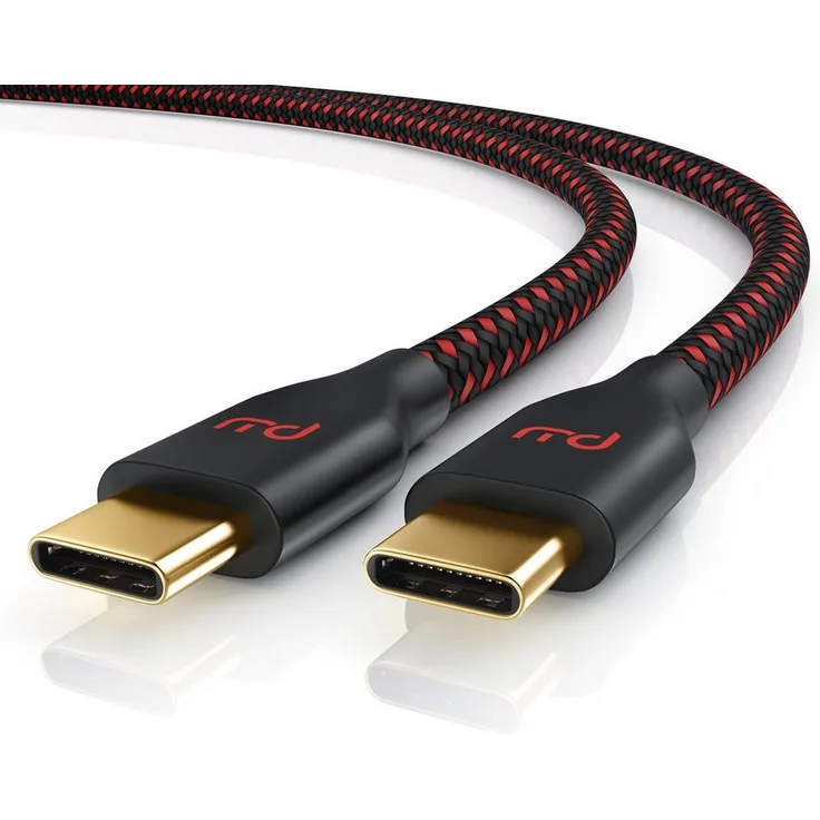 Primewire USB-C Kabel 3.1 Gen 2, 50 cm Daten- und Ladekabel für Smartphone und Tablet, 10 Gbit/s, Nylon-Ummantelung, vergoldete Kontakte