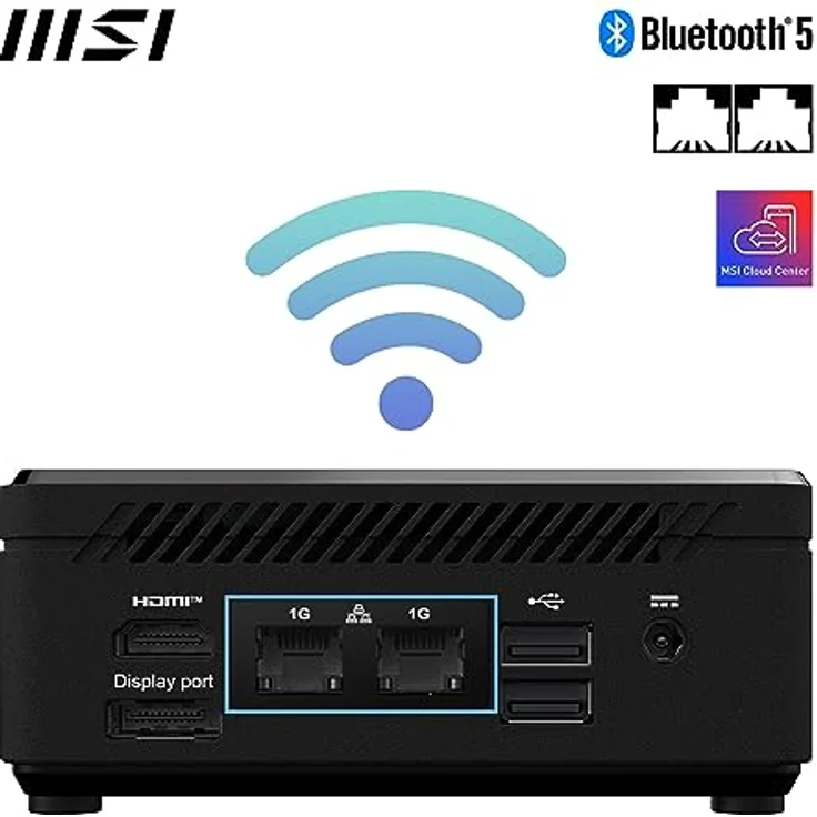 MSI Cubi N ADL-007DE N100 Mini-PC, Intel N100, 4 GB RAM, 128 GB SSD, Luftkühlung, kompakt und leise – Bild 5
