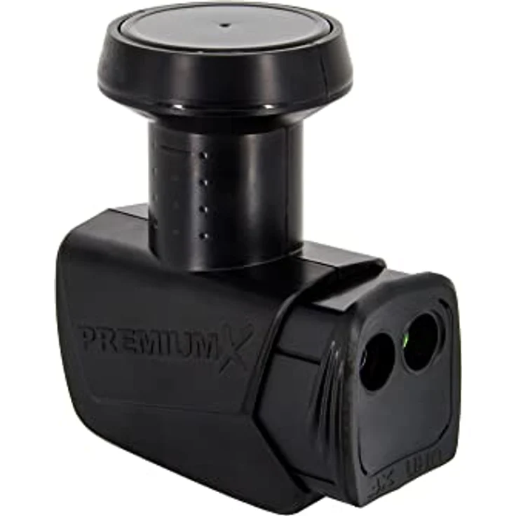 PremiumX Satelliten-Komplettanlage 80cm Satellitenschüssel Anthrazit Satellitenantenne Twin LNB 4X F-Stecker, 1 SAT für 2 Teilnehmer, 4K Ultra HD 3D Full-HD HDTV 3D, Premium X – Bild 2