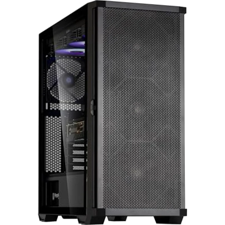 ZALMAN Z10 Midi Tower PC-Gehäuse, Schwarz, ATX/Mini-ATX/Mini-ITX, mit gehärtetem Glas, 3x 140mm Lüfter für Gaming – Bild 4