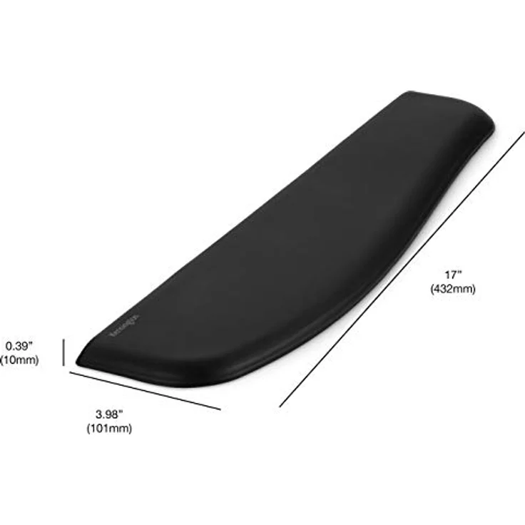 Kensington K52800WW ErgoSoft Handgelenkauflage (für flache Tastaturen, 445 x 101 x 10 mm) schwarz - Preisvergleich – Bild 3