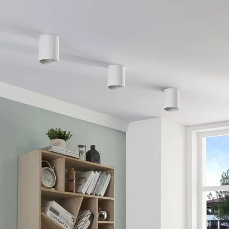 Arcchio Deckenlampe 'Carson' (Modern) in Weiß aus Aluminium für Flur & Treppenhaus (1 flammig, GU10) - Deckenleuchte, Lampe, Flurleuchte - Preisvergleich – Bild 4