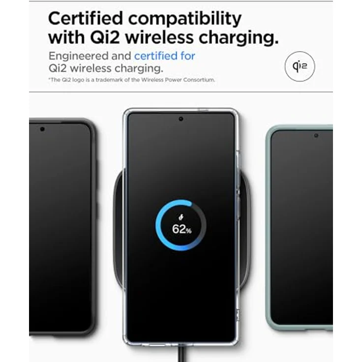 Spigen Ultra Hybrid MagFit Hülle für Samsung Galaxy S25 Ultra, Kompatibel mit MagSafe -Frost Black mit integriertem Magnet und Schutzrand – Bild 3