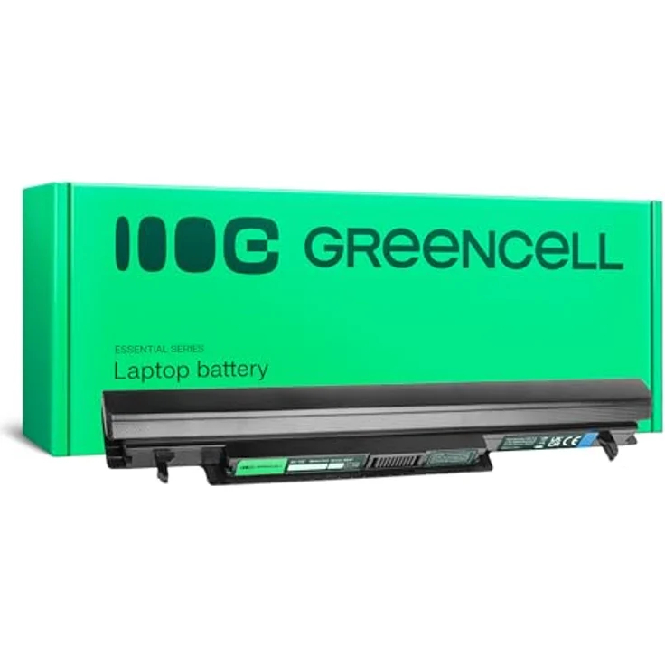 Green Cell Laptop-Batterie, 2200 mAh, Lithium-Ionen, 4 Zellen, Schwarz, kompatibel mit ASUS A41-K56 und A42-K56 – Bild 1
