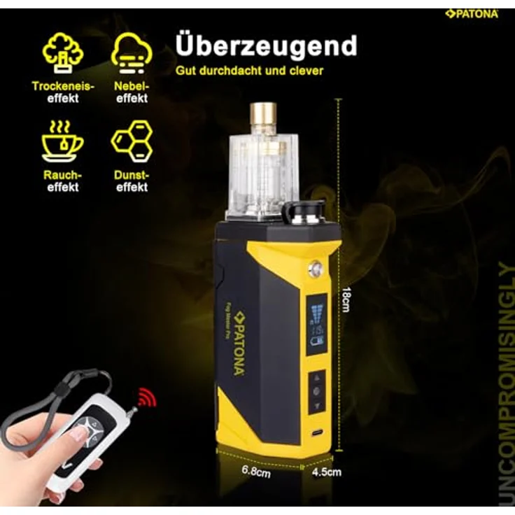 Patona Fog Master Pro, Nebelmaschine Kit für effektvolle Atmosphäre – Bild 4
