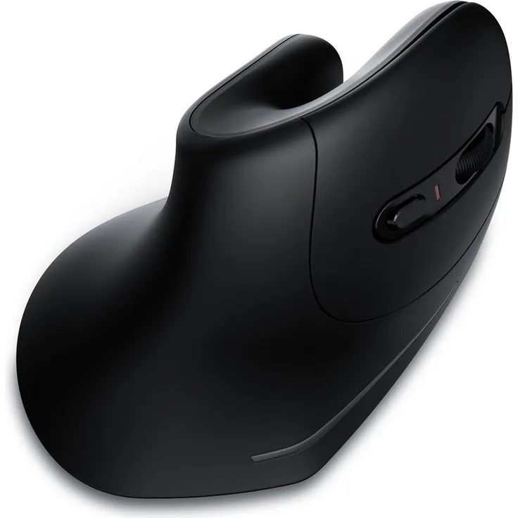 CSL ergonomische Maus (Bluetooth, Vertikal, optisch, kabellos, Armschonend, bis zu 2400 dpi) - Schwarz