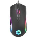 SPEEDLINK ZAVOS Gaming Mouse – Gaming Maus mit Kabel, mehrfarbige LED Beleuchtung, 5 Tasten PC Maus kabelgebunden, DPI-Schalter bis 6400dpi, gummierte Oberfläche, ummanteltes Kabel, schwarz
