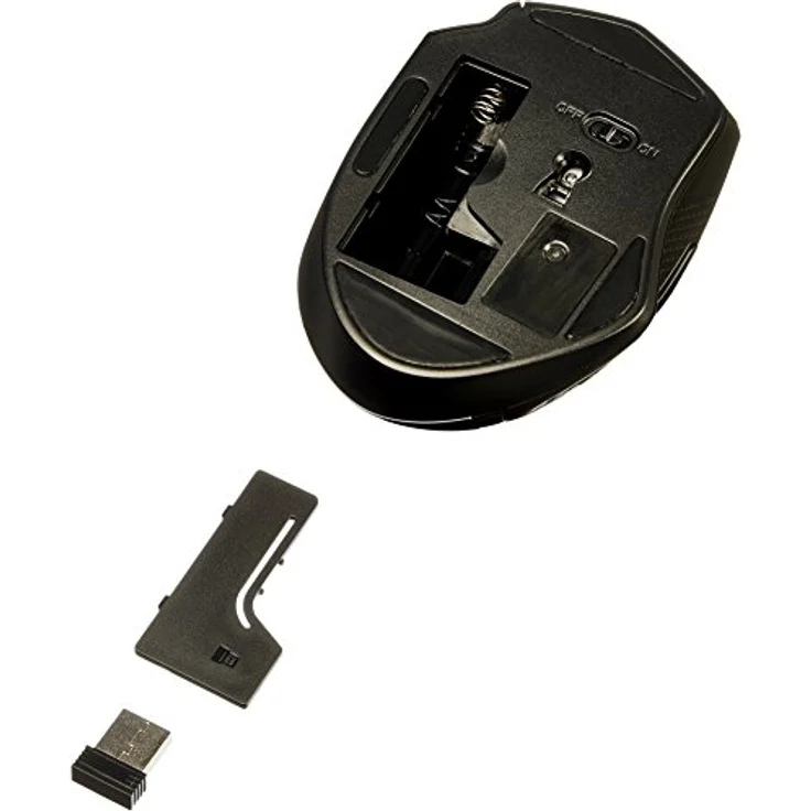AmazonBasics - Ergonomische kabellose Maus - DPI einstellbar - Schwarz – Bild 5