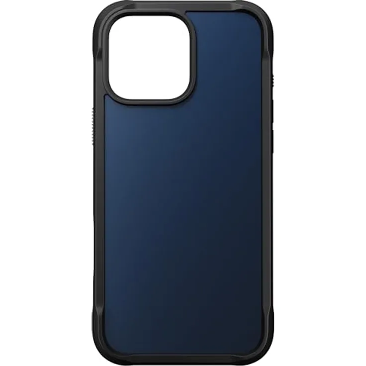 NOMAD Rugged Case für iPhone 16 Pro Max, Schutzhülle aus Polycarbonat mit TPU-Bumper, Matte PET-Rückseite, MagSafe-kompatibel, Atlantic Blue
