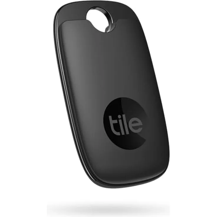 Tile Pro (2022) Bluetooth Item Finder, 1 Stück, 120 m Reichweite, schwarz, funktioniert mit Alexa und Google Smart Home, iOS- und Android-kompatibel