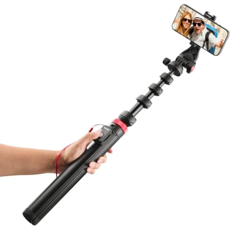 Hama Handy-Stativ Solid 160 2D, kompaktes Reisestativ mit Fernauslöser, max. 160 cm für Content Creator – Bild 6