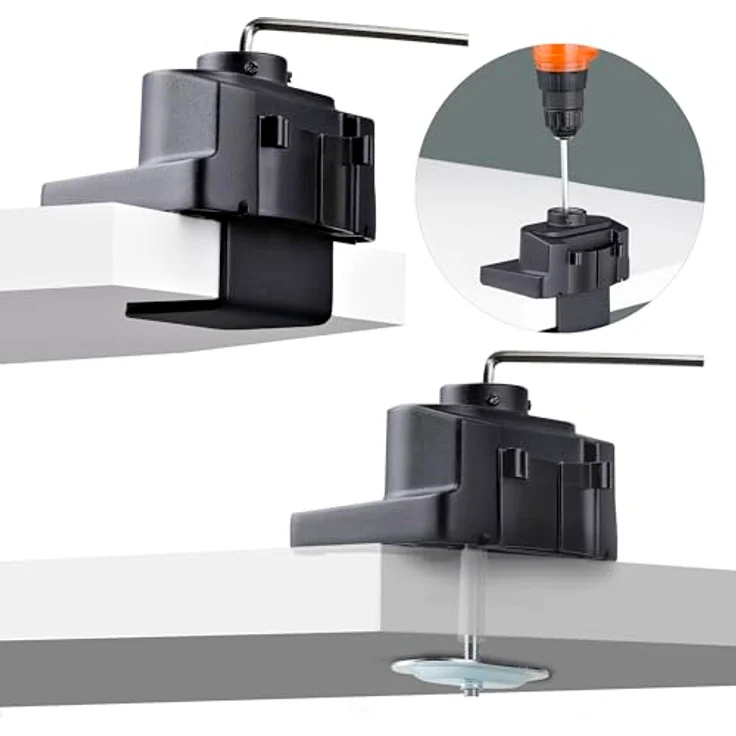 StarTech.com Befestigungskit für Monitor, C-Klammer mit verstellbarem Federarm, bis zu 40 Zoll, Schwarz – Bild 4