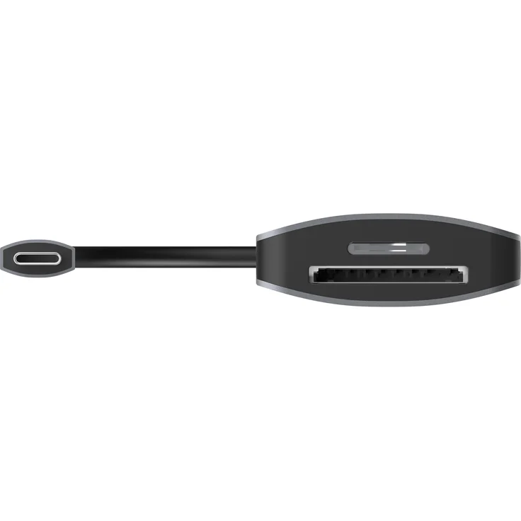 Sitecom MD-1008 USB-C Kartenleser, UHS I Speicherkartenlesegerät mit 104 MB/s Übertragungsgeschwindigkeit, grau