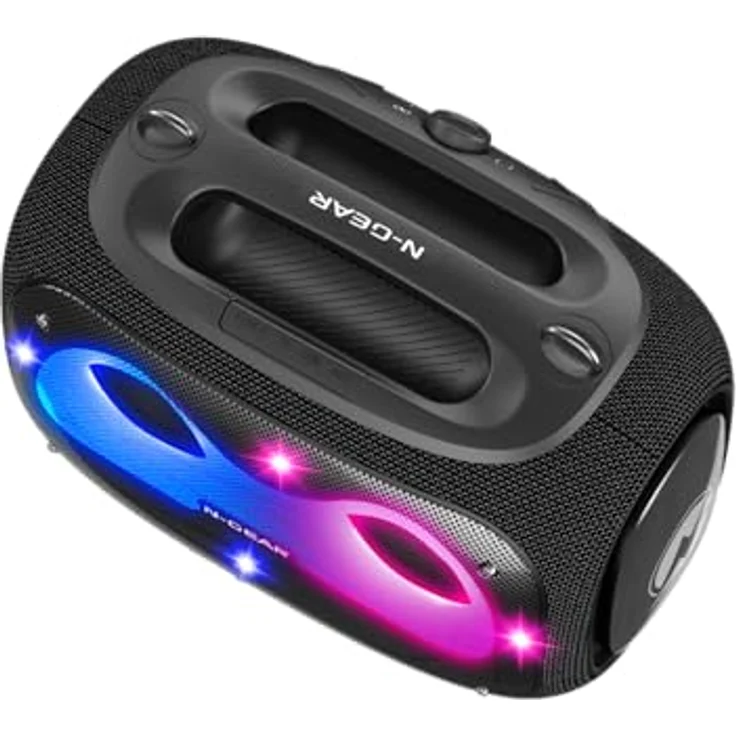 N-Gear NRG600 120 Watt Bluetooth-Speaker inkl. 2 Mikrofone (IPX5 wasserdicht, Schwarz) – Bild 5