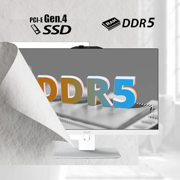 MSI Modern AM242TP 1M-1207DE All-in-One-PC, 23.8 Zoll FHD Touch-Display, 512 GB SSD, 16 GB RAM – Bild 3