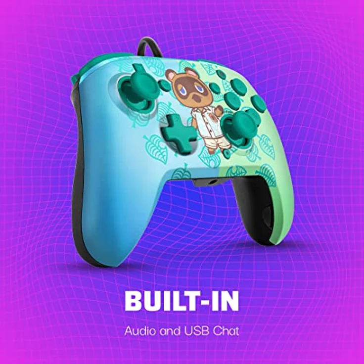 PDP Faceoff Deluxe + Audio Wired Controller Animal Crossing (Switch) (500-134-EU-C5AC-1) – Bild 6
