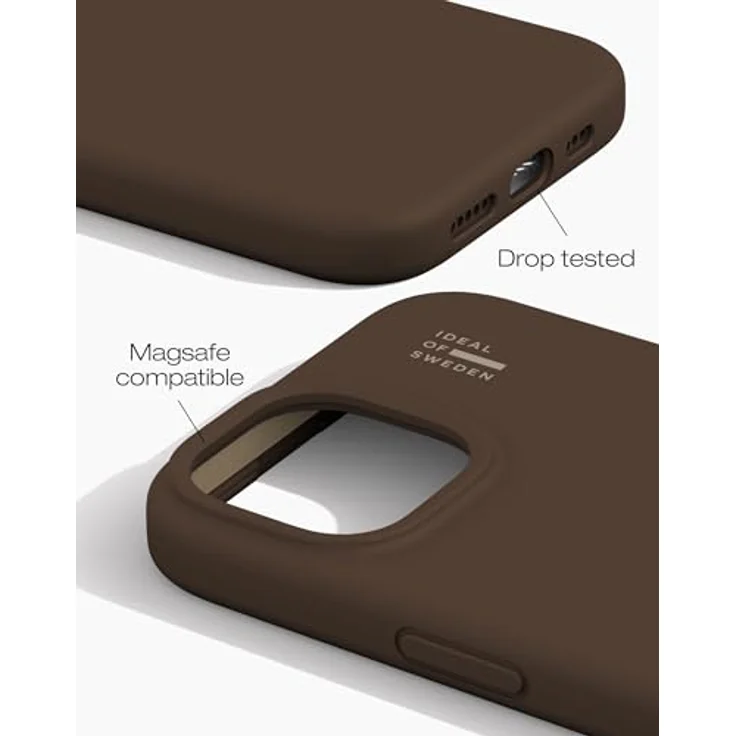 iDeal Of Sweden IDSICMS-I2361-562, Smartphone Hülle für Apple iPhone 13/14/15/16e, Braun, mit MagSafe-Kompatibilität und rutschfester Silikonoberfläche – Bild 4