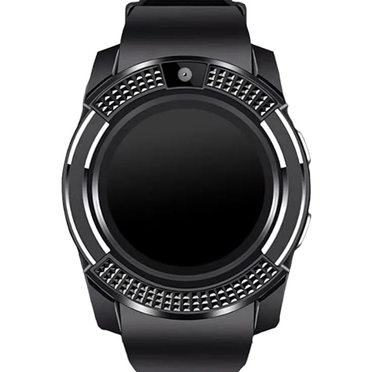 Retoo Smartwatch Damen Herre 1,54 Zoll Fitnessuhr Tracker Schrittzähler Herzfrequenz Sportuhr Schlafmonitor 380 mAh Armbanduhr Smart Watch Stoppuhr für Android in Schwarz – Bild 2