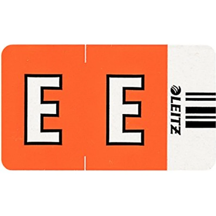 LEITZ Aktenordner LEITZ Buchstabensignal Orgacolor "E", auf Rolle, orange – Bild 2