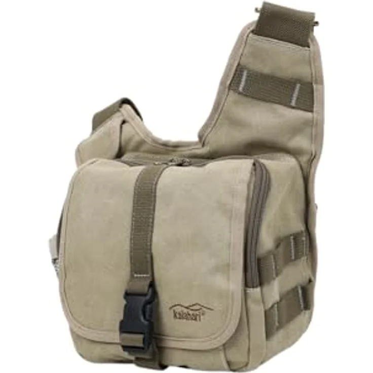 Kalahari K-51 Kikao Canvas Fototasche Khaki – Bild 3