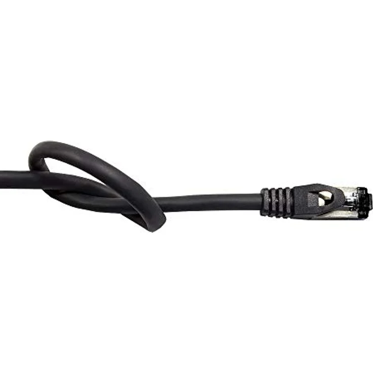 Good Connections® SmartFLEX Cat.6A INDUSTRIE (PUR) - 5 m - Hochflexibles 10-GIGABIT - KUPFERLEITER / CU - Öl- und UV-beständig, schleppkettentauglich - S/FTP, PiMF - halogenfrei (LSZH) - SCHWARZ – Bild 2