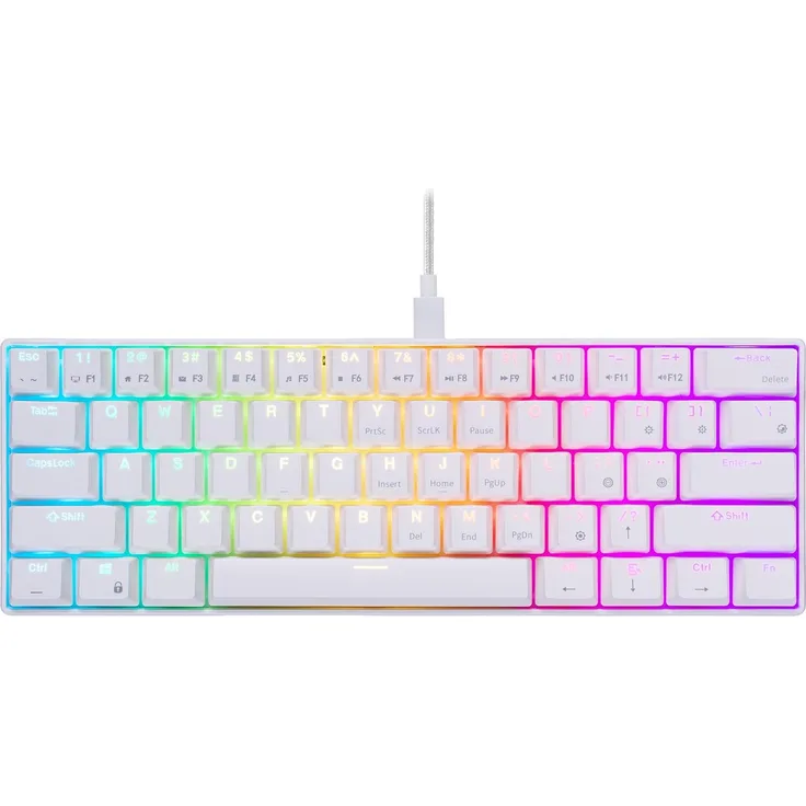 ISY Mechanical Mini Gaming Keyboard RGB white, MECH. MINI GAM KEYBOARD