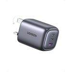 UGREEN Nexode Pro 65W 3-Port GaN Wandladegerät, Grau, Schnellladung für Smartphones, Tablets und Laptops, kompakt und leistungsstark