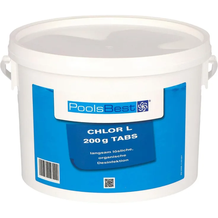 3 kg - PoolsBest® Chlor L 200g Tabletten 92% Aktivchlor langsamlöslich