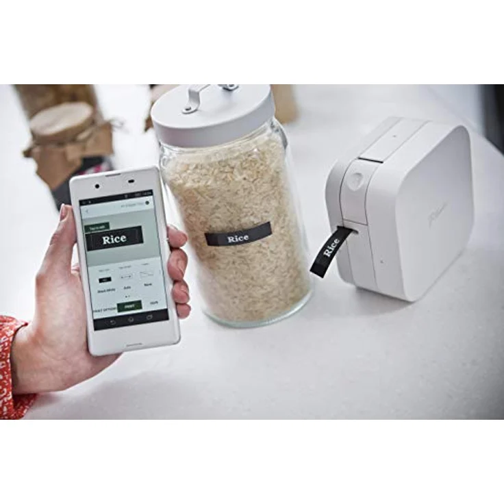 Brother PT-P300BT P-Touch Cube Etikettendrucker, kompakt, lässt Sich leicht mit Smartphones und Tablets bis 12 mm verbinden – Bild 7