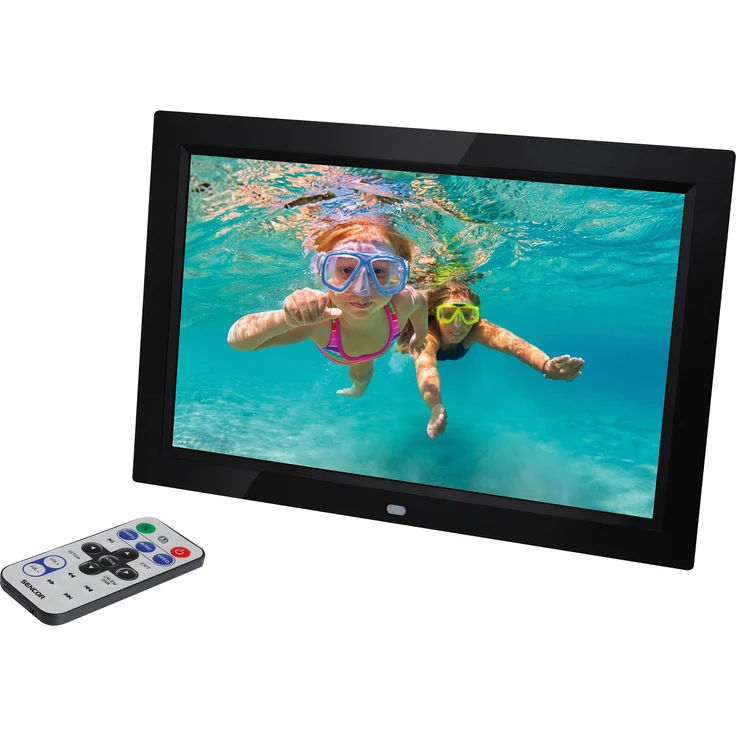 Sencor SDF 1271 B digital photo frame (12.10", 1280 x 800 Pixel), Digitaler Bilderrahmen, Schwarz