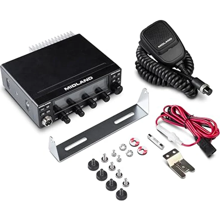 Midland 8001 Pro SSB CB-Funkgerät, 4 Zoll LCD Display, 12 Watt SSB, DSP Rauschunterdrückung, robustes Design – Bild 3