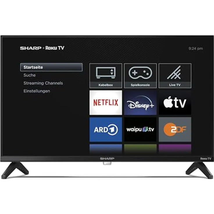 SHARP 24GD2225E HD Ready Smart TV, 60 cm (24 Zoll), Rahmenlos, Roku TV, HDR10, Dolby Digital, 3x HDMI, 1x USB – Bild 3