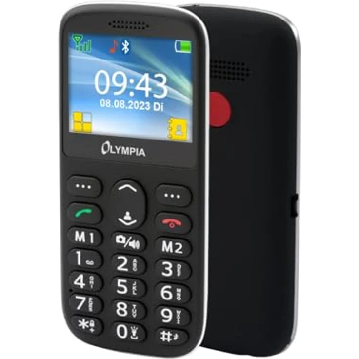 Sun Komfort Senioren Mobiltelefon mit Großtasten und großem Farb-LC-Display schwarz – Bild 2
