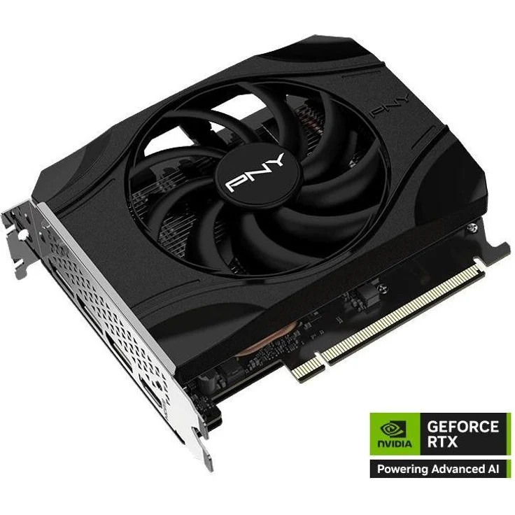 PNY GeForce RTX5050, 8 GB GDDR6 Grafikkarte mit aktiver Kühlung, HDMI- und DisplayPort-Anschlüssen