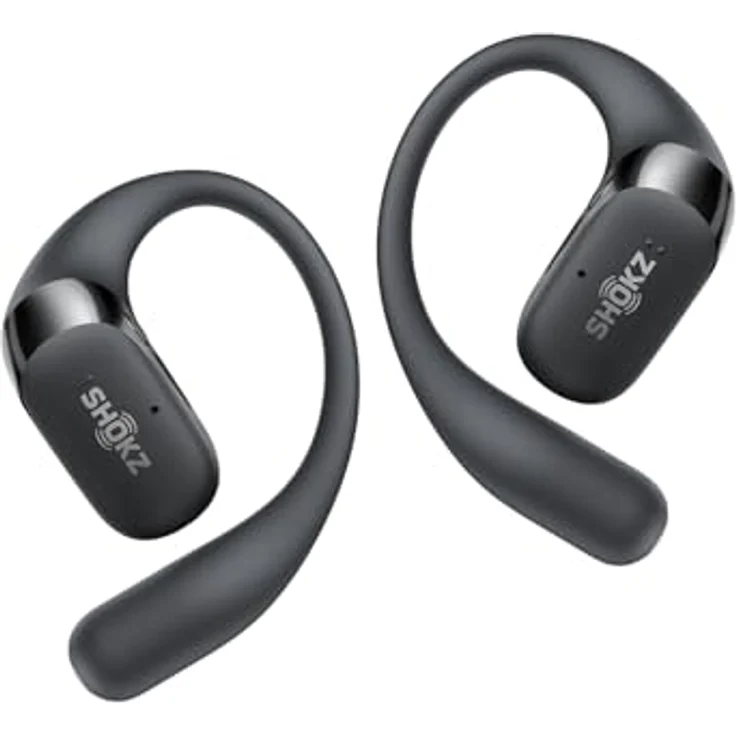 SHOKZ OpenFit 2+, True Wireless Open-Ear Headset mit Dolby Audio, kraftvollen Bässen und 48 Stunden Akkulaufzeit, Bluetooth Schwarz – Bild 2